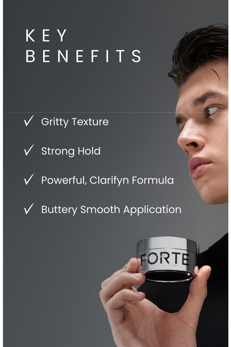 Chrome Clay (2.5 oz),  Strong Hold, Matte Finish & Reworkable Texture., Alternate, color, Grey
