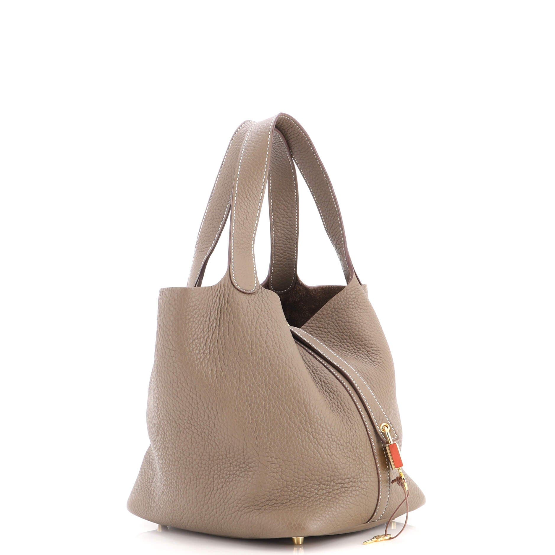 Picotin Lock Bag Clemence MM, Alternate, color, Grey
