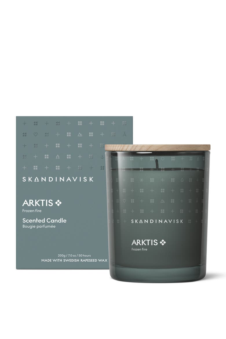 ARKTIS Scented Candle 200g, Main, color, Icy Blue