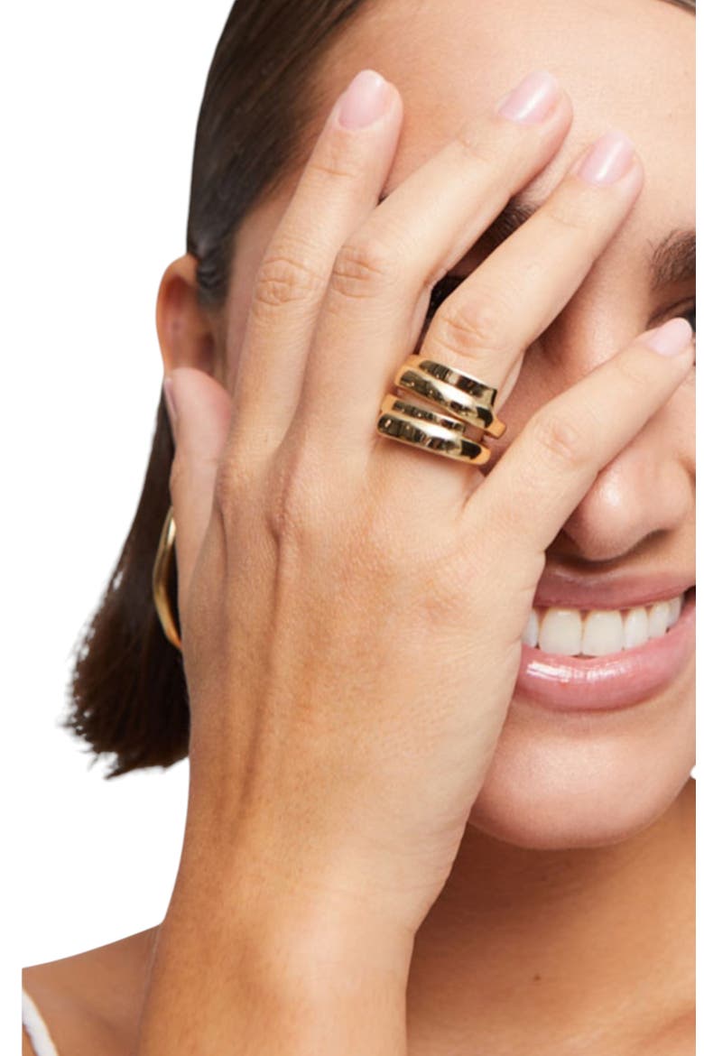 Multiband Ring, Alternate, color, Gold