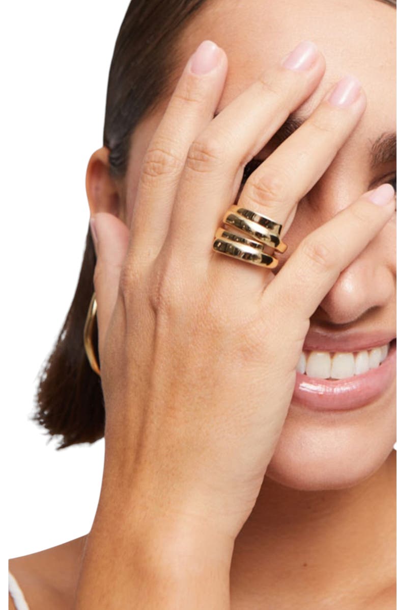 UNODE50 Multiband Ring, Alternate, color, Gold