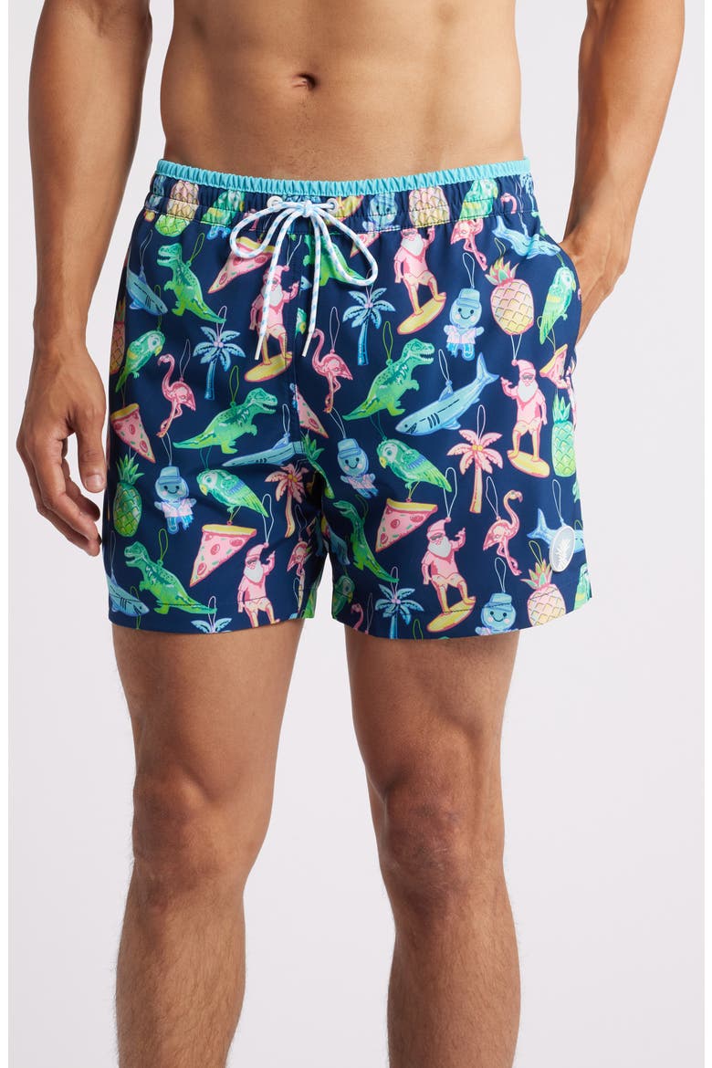 The Holidoozies 5.5-Inch Swim Trunks, Main, color, NAVY