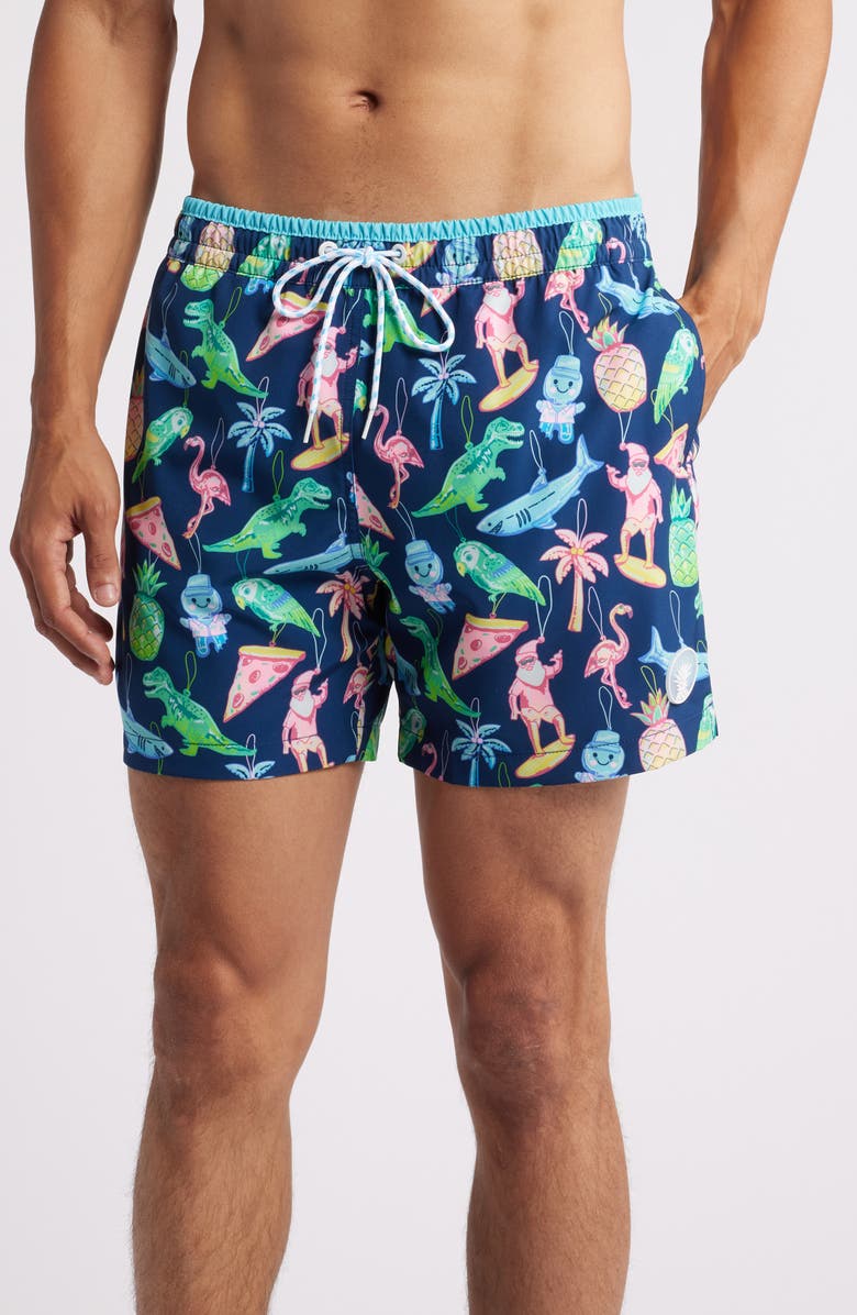 Chubbies The Holidoozies 5.5-Inch Swim Trunks, Main, color, 