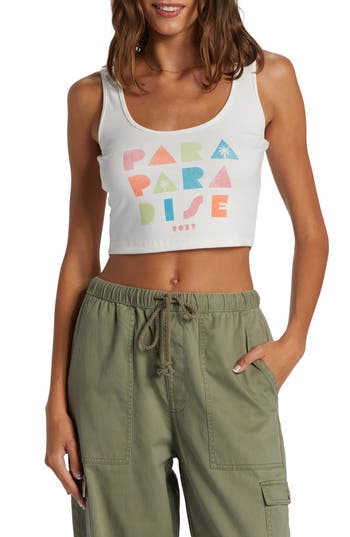 ROXY ROXY PARA PARADISE DIVE IN CROP TOP 