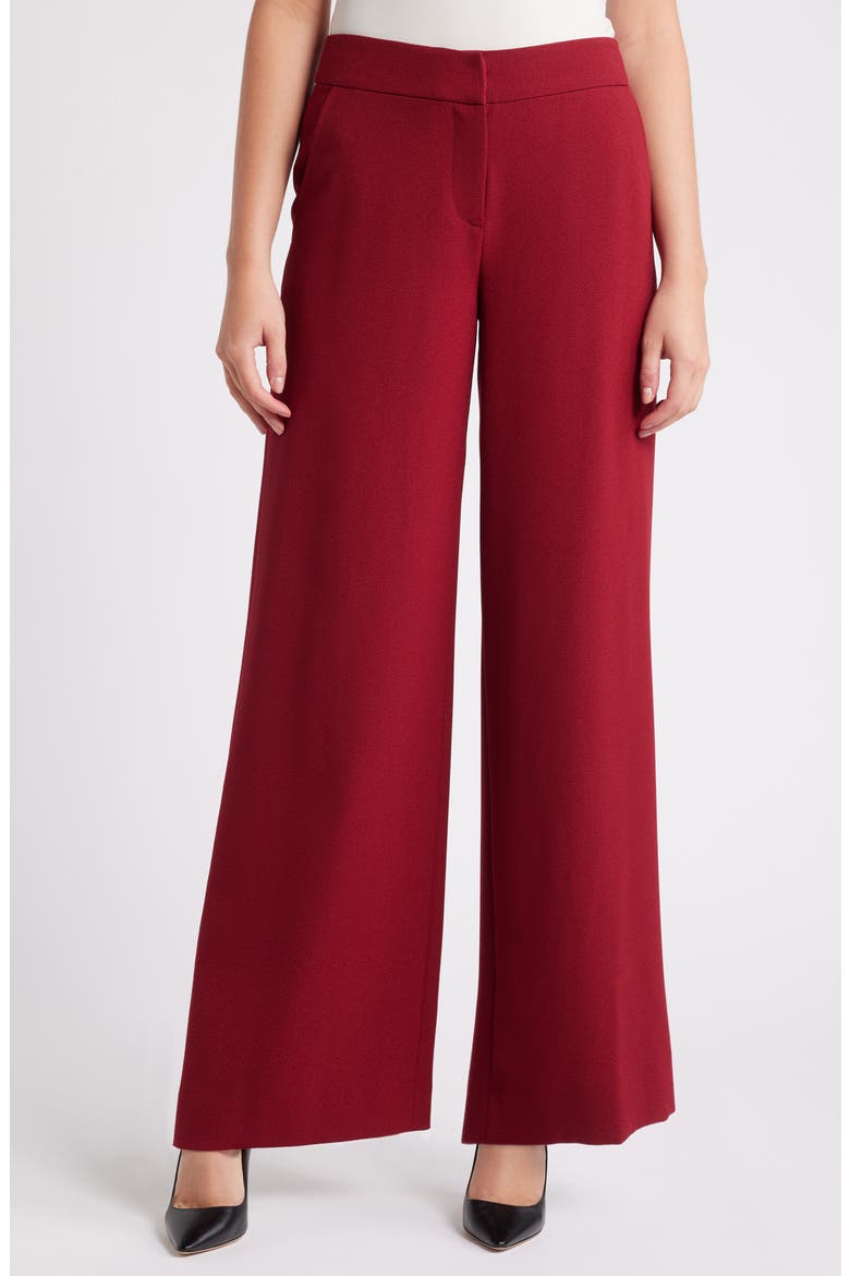 Wide Leg Pants, Main, color, MULBERRY