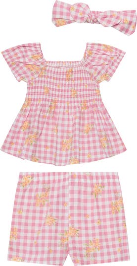 Flower Tunic, Shorts & Headband Set