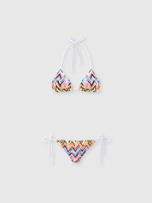 Missoni Bikini In Stretch Viscose With Lace Zig Zag Motif in Multicoloured at Nordstrom, Size 40