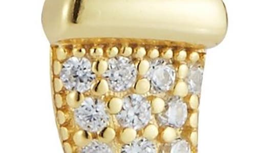 Glaze Jewelry Cubic Zirconia Stud & Drop Huggie Hoop Earring Set In Gold