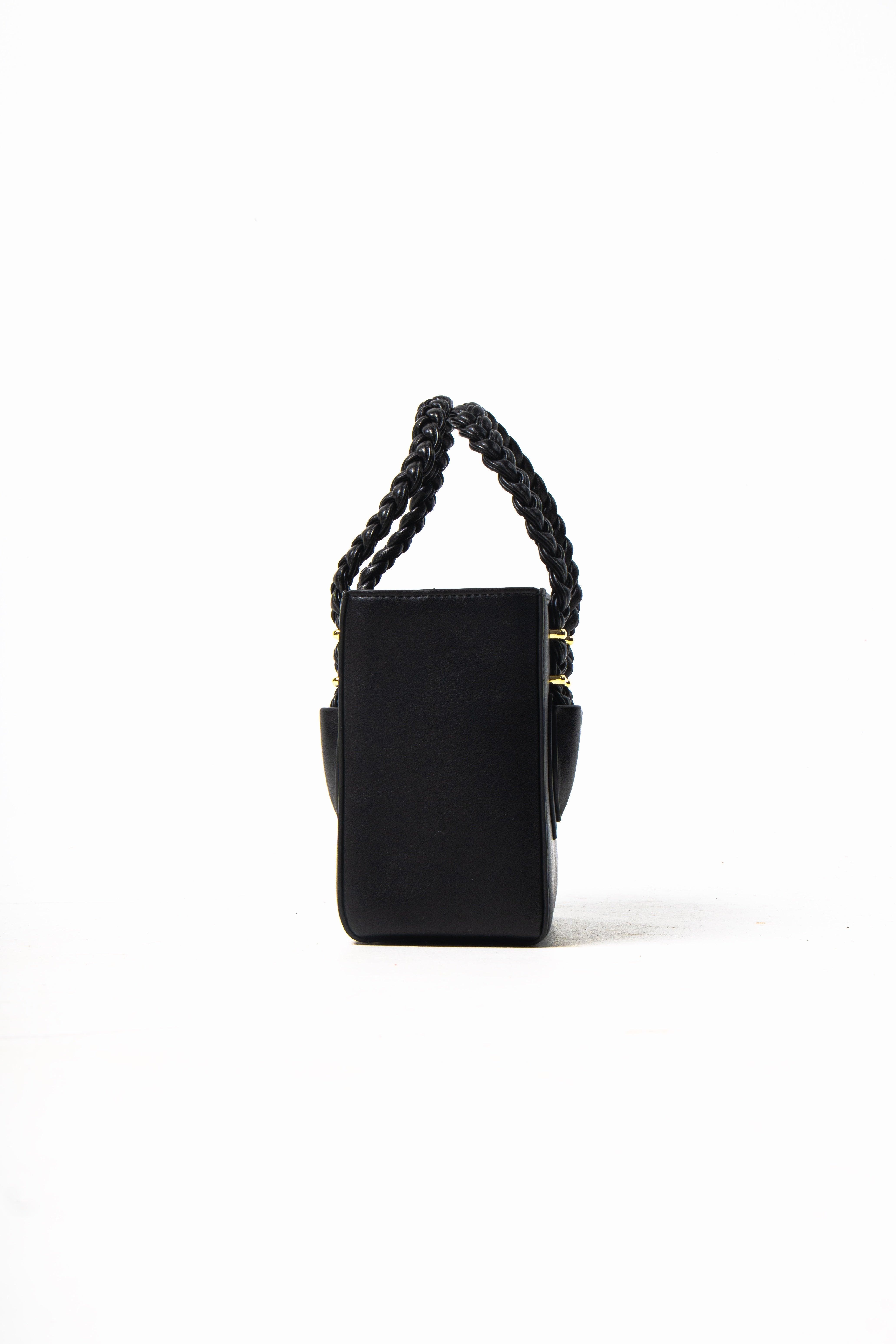 Mèsan Boxy Tote, Alternate, color, Black