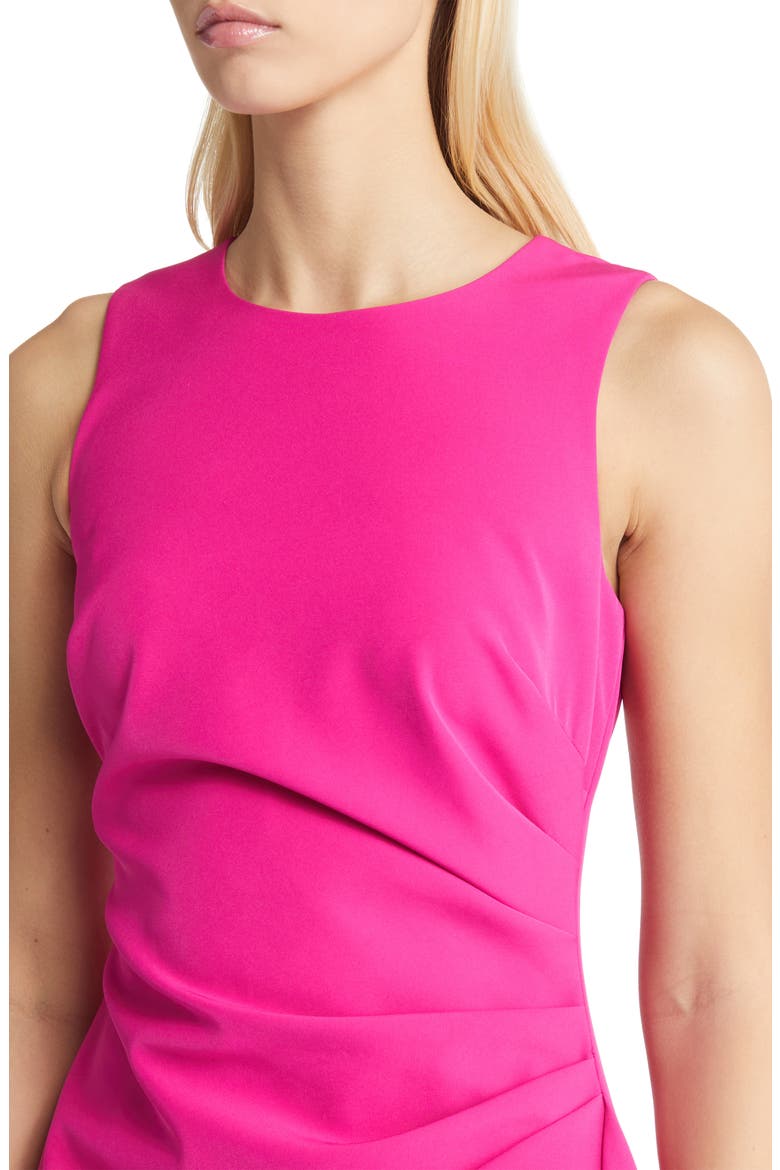 Asymmetric Ruffle Hem Cocktail Dress, Alternate, color, PINK
