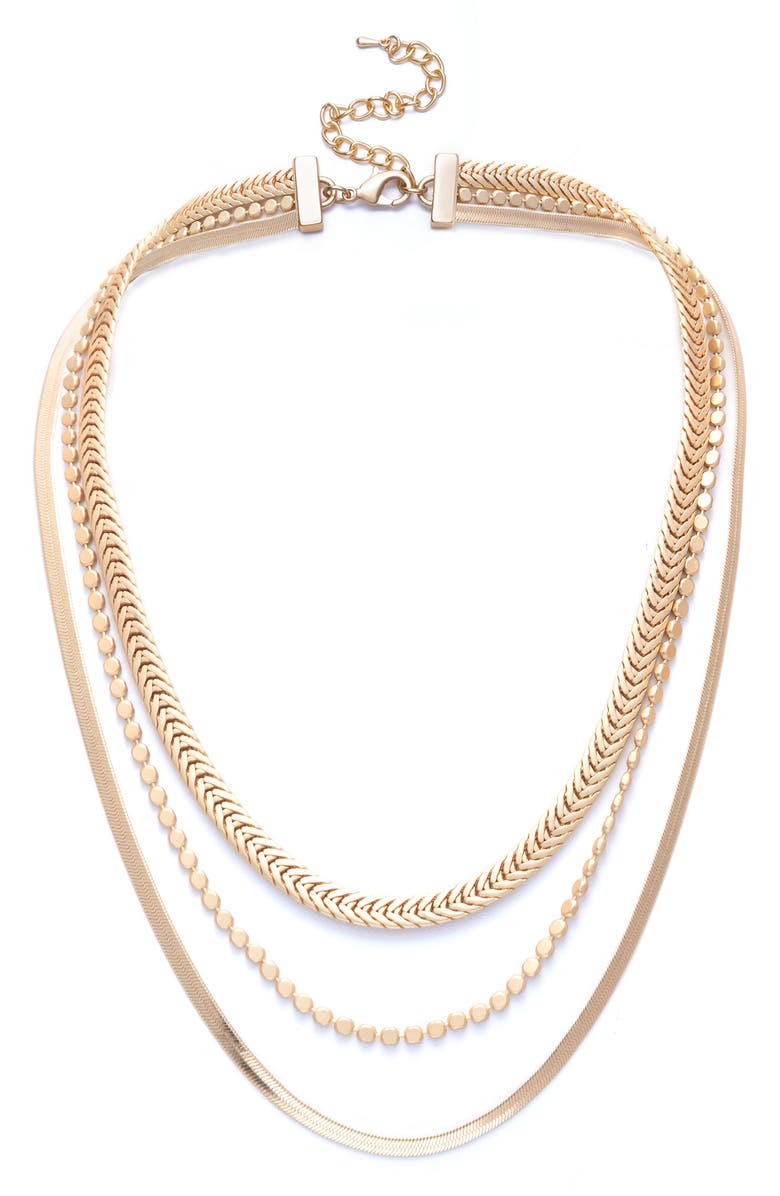 SAACHI Layered Necklace, Main, color,