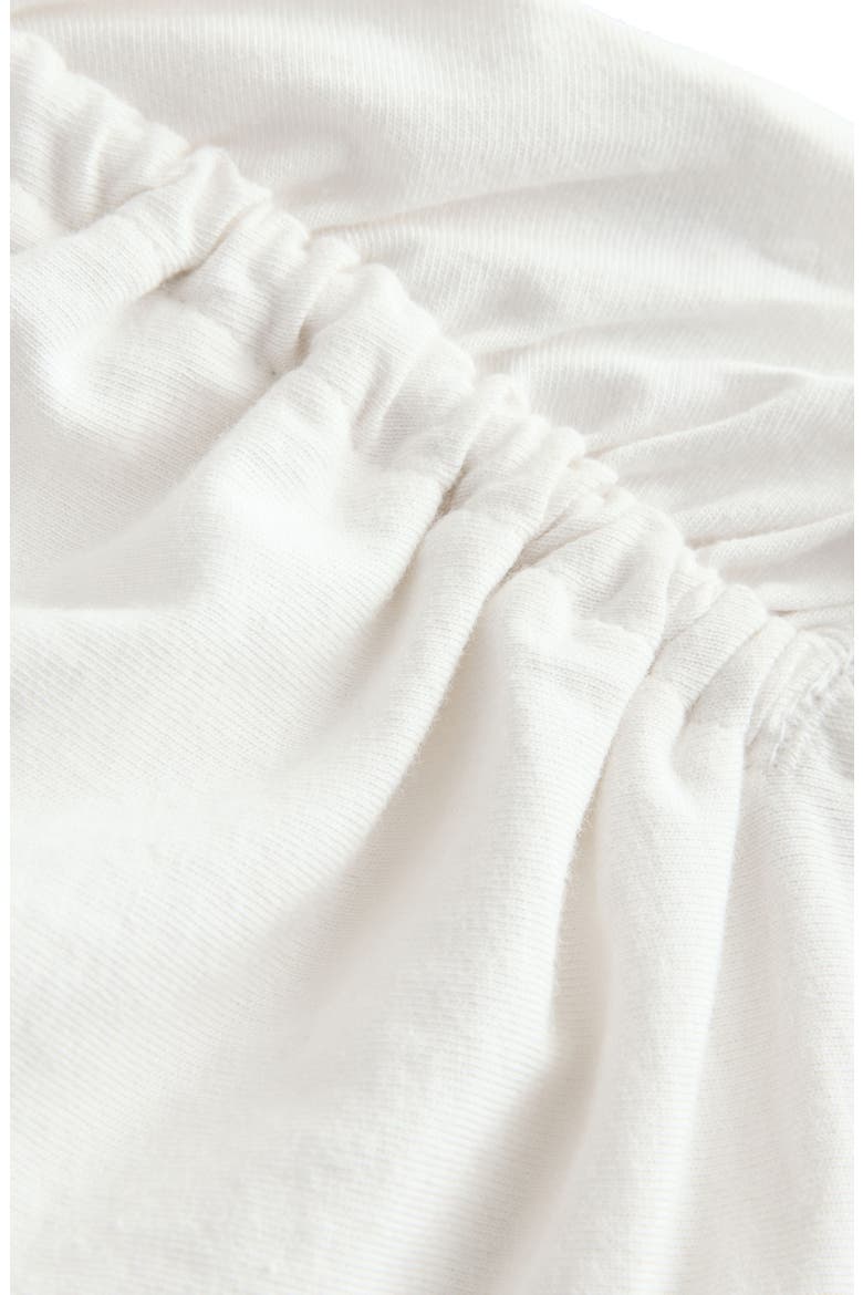 Kids' Soleil Ruched Cotton Graphic T-Shirt, Alternate, color, WHITE