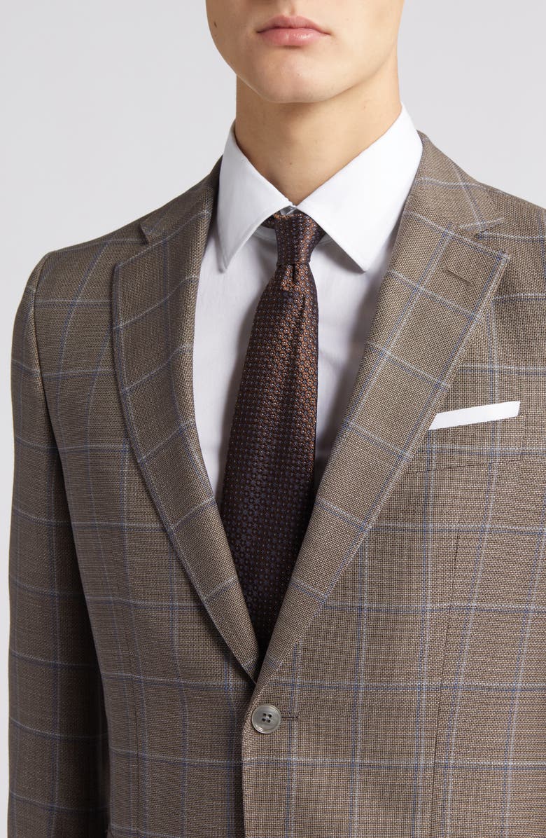 BOSS Hutson Windowpane Check Wool Sport Coat, Alternate, color, 