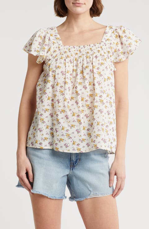 Floral Smocked Top