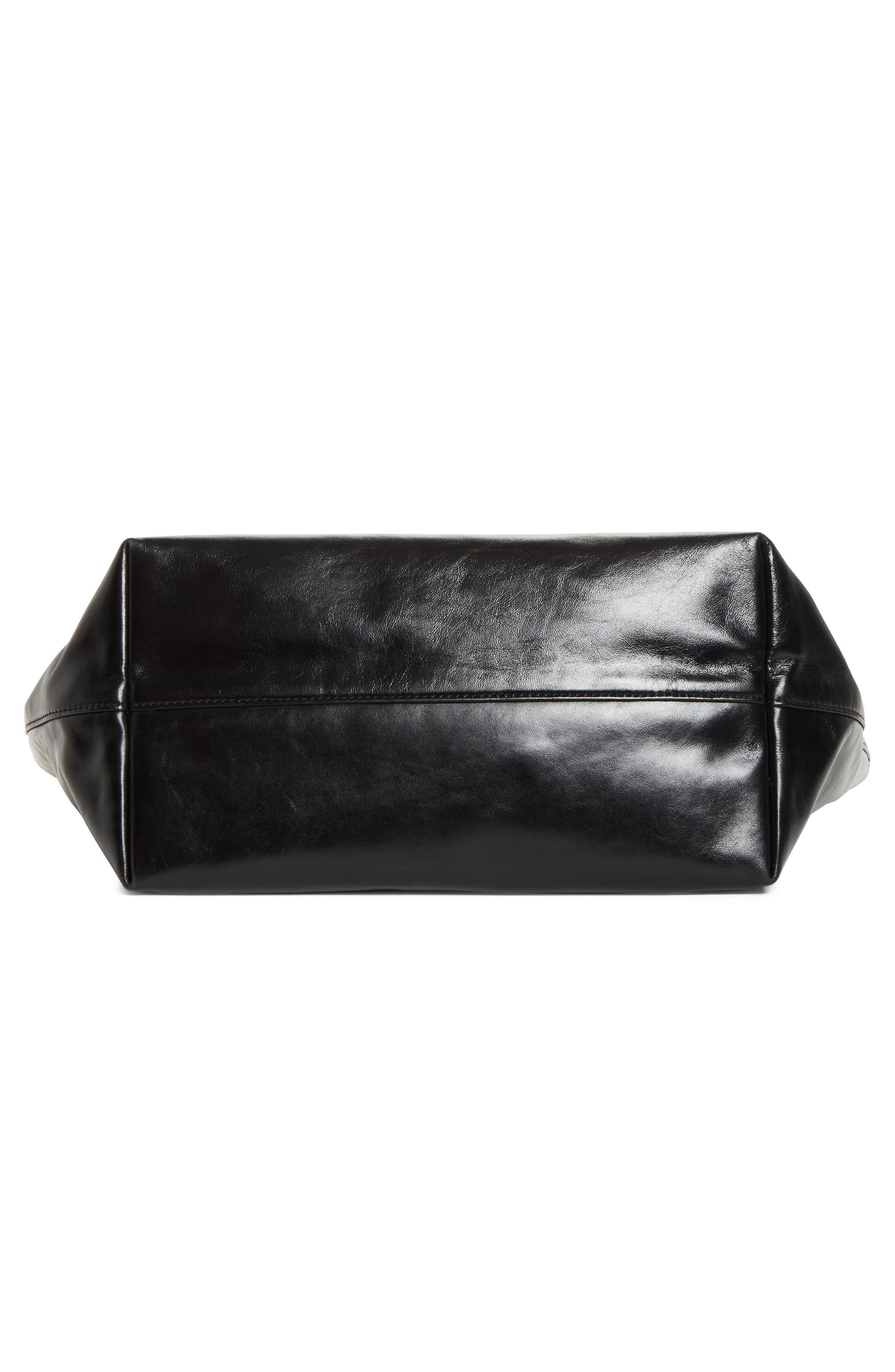 Alexander Wang Medium Punch Leather Tote Bag, Alternate, color, Black