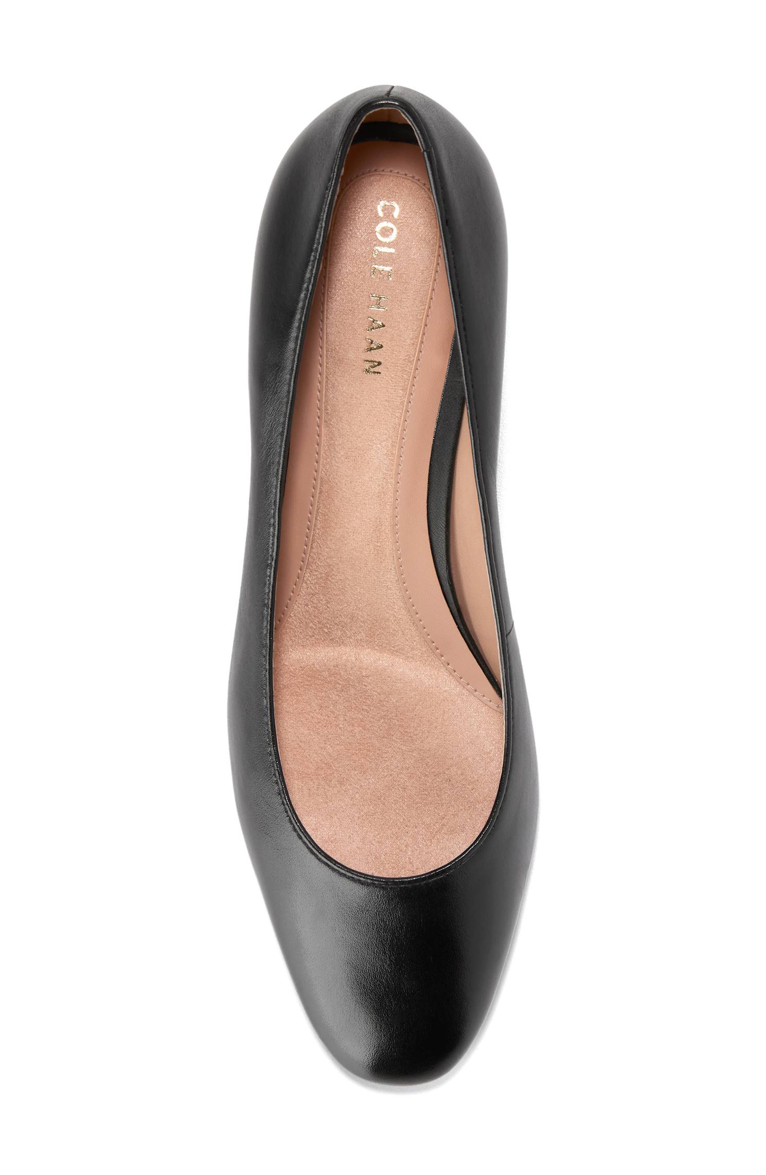 Cole Haan Go-To Shayla Block Heel Pump, Alternate, color, Black Leather