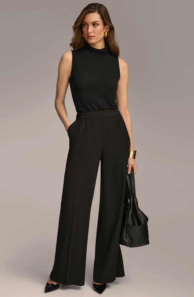 Donna Karan New York Pleated Wide Leg Pants, Alternate, color,