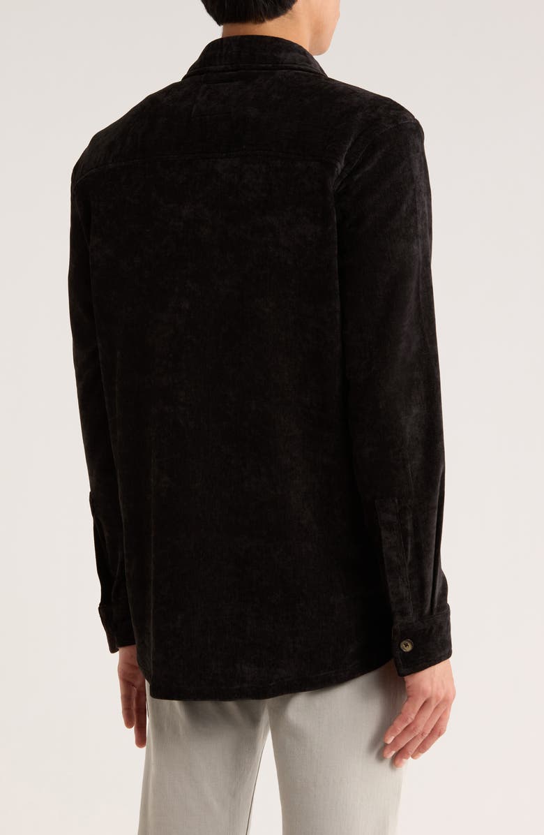 Vintage 1946 Chenille Shirt Jacket, Alternate, color, Black