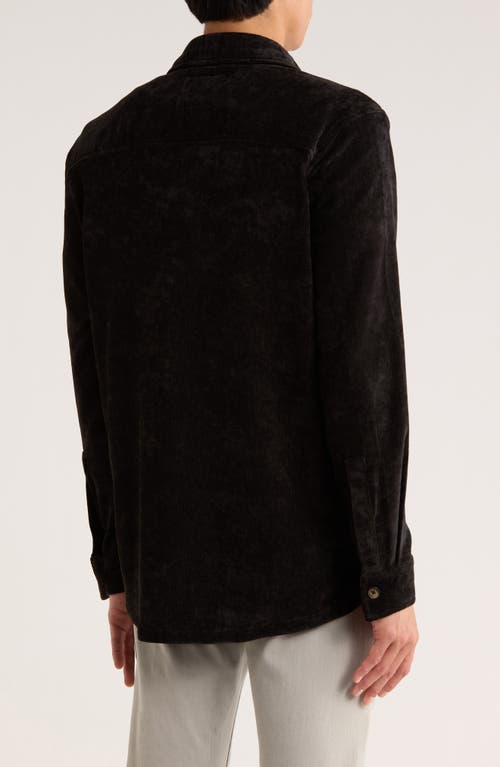 Vintage 1946 Chenille Shirt Jacket In Black