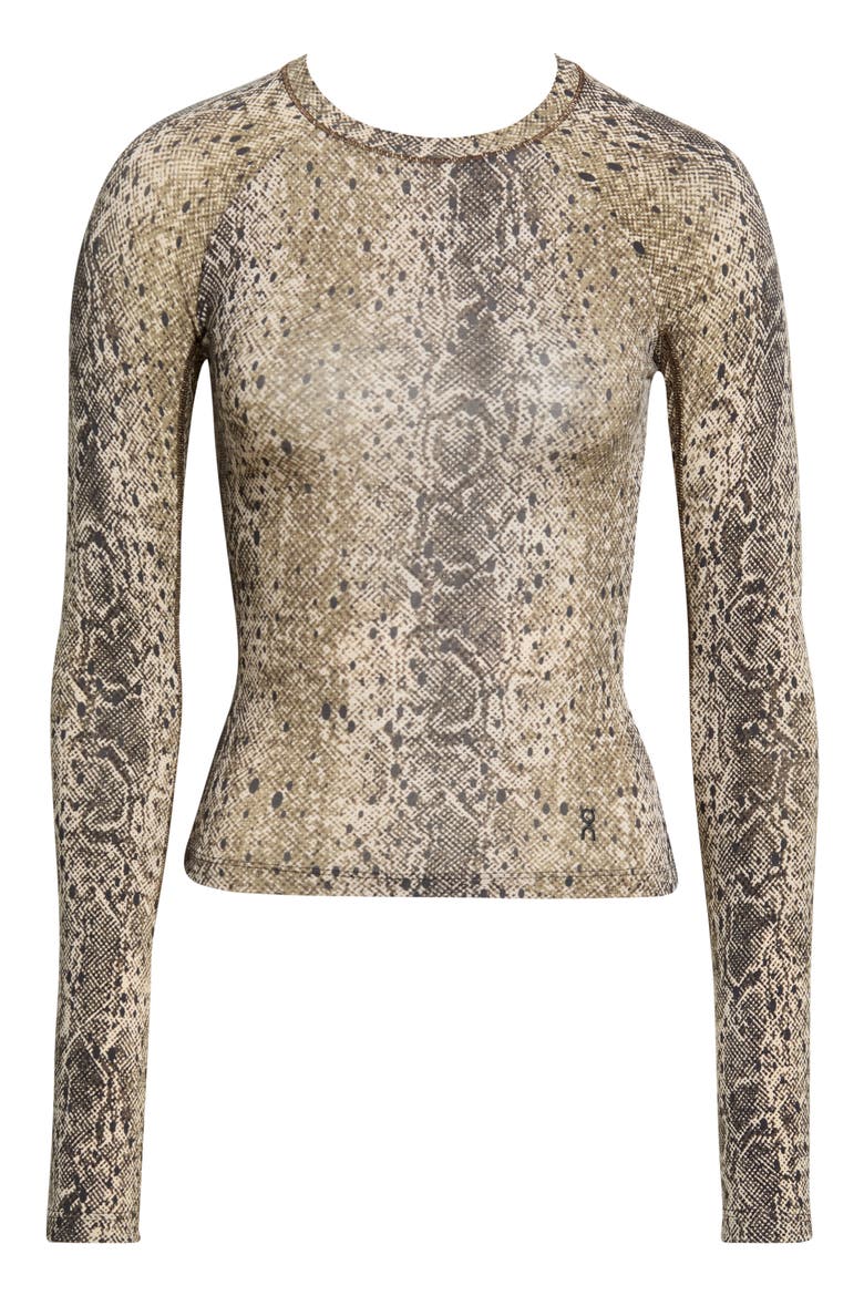x Zendaya Studio Performance Long Sleeve T-Shirt, Alternate, color, ANTLER/ BLACK