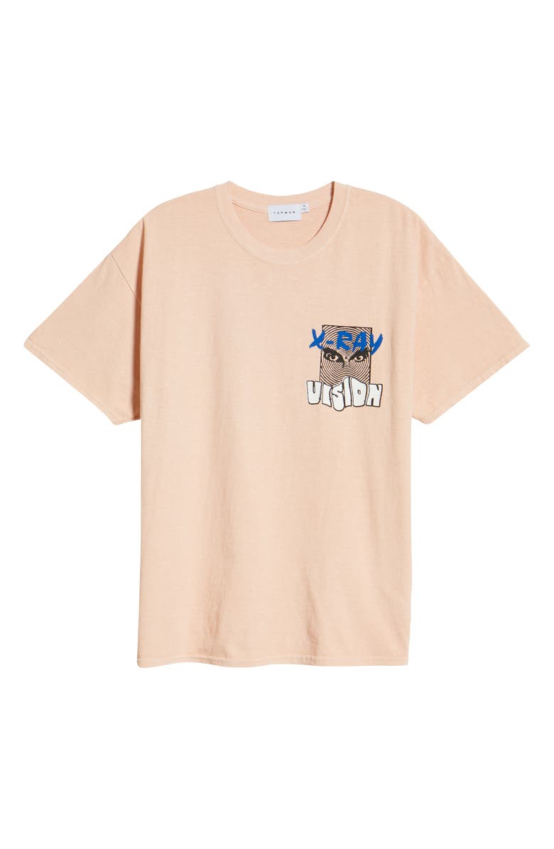 Topman X-Ray Vision Oversize Graphic Tee, Alternate, color, 