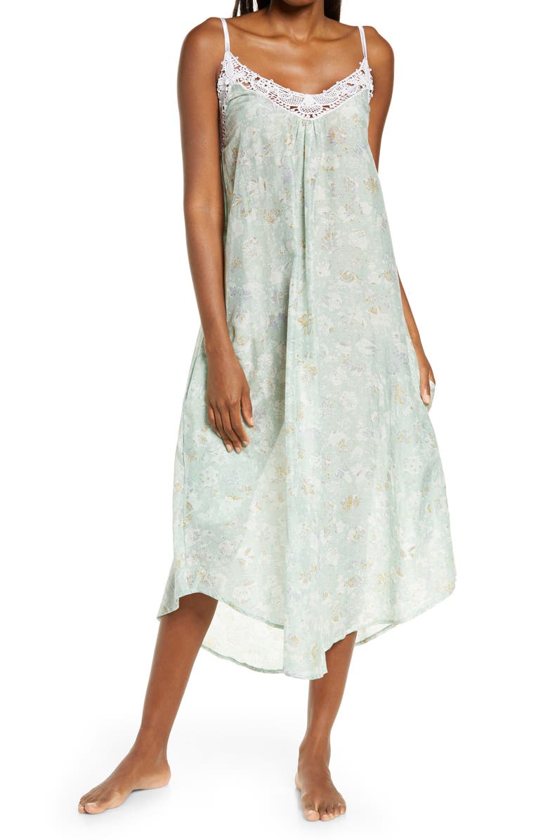 Papinelle Louis Cotton & Silk Nightgown, Main, color, 