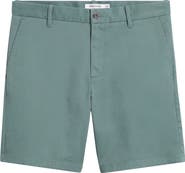 Nordstrom Heron Flat Front Cotton Stretch Twill Chino Shorts