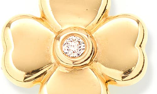 Adina Reyter Diamond Clover Charm In Gold