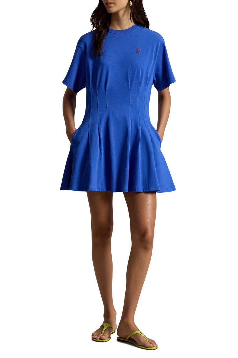 ワンピース Polo Pleated Mini Dress Pleated Cotton Jersey Minidress (Women) | Nordstrom