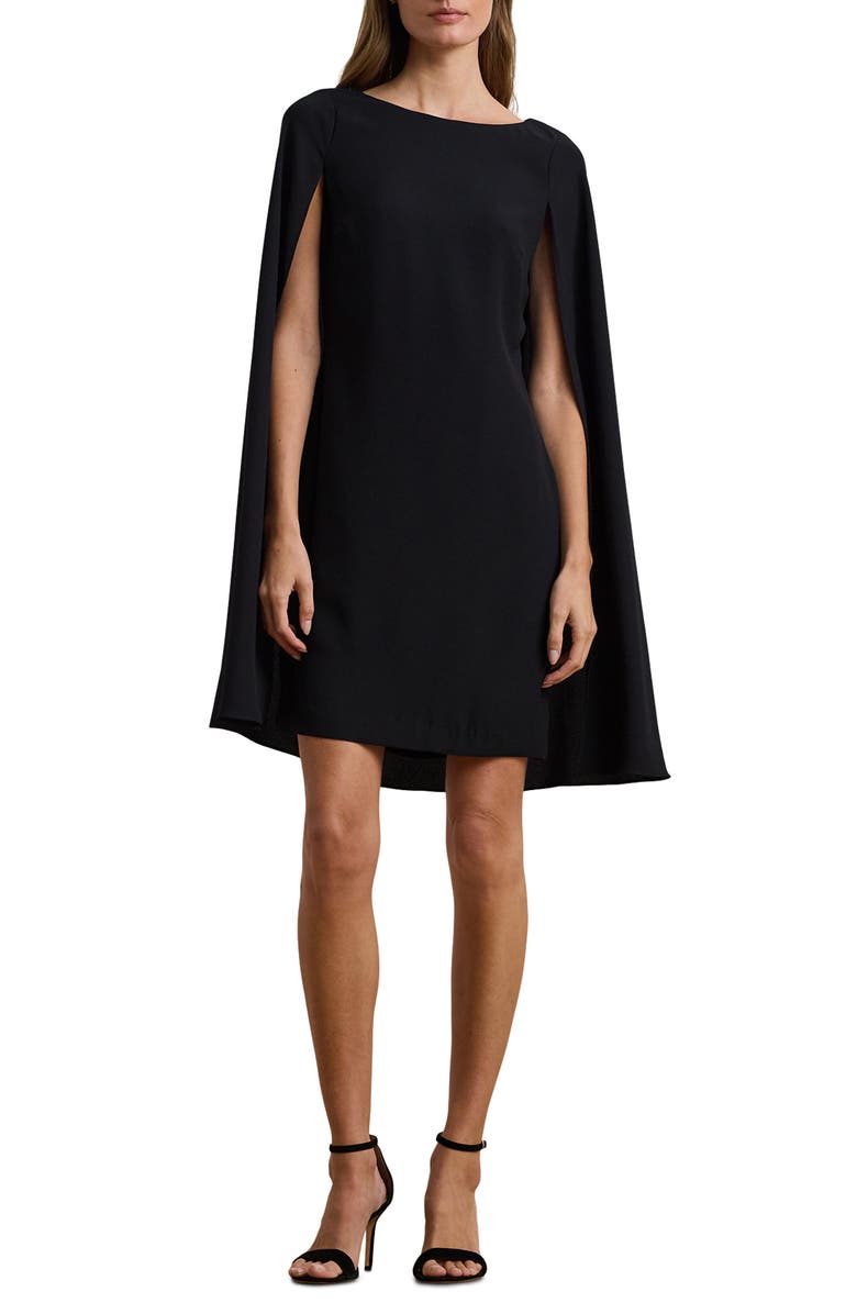 Lauren Ralph Lauren Capelet Cocktail Dress, Main, color,