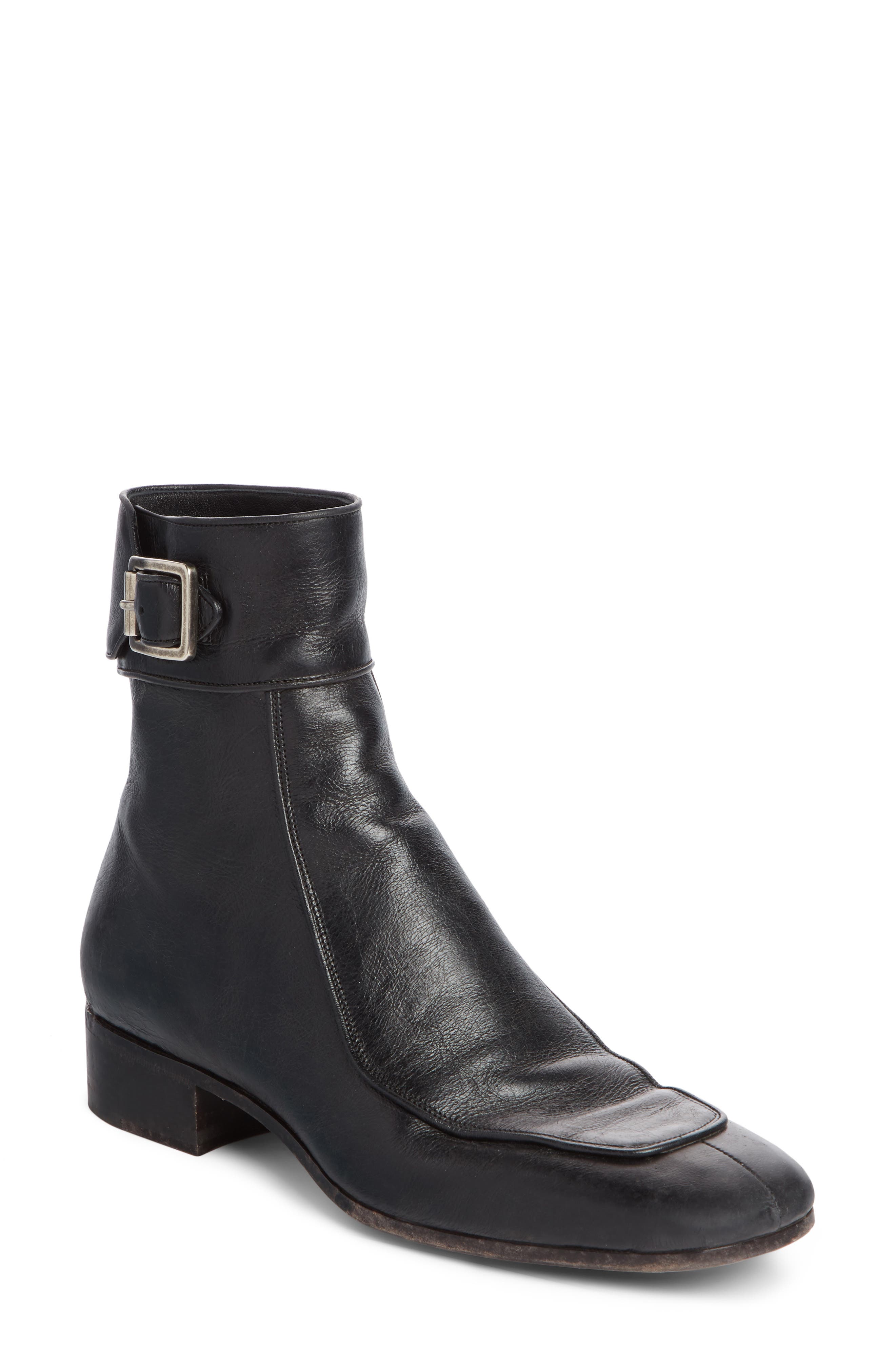 Saint Laurent Miles Buckle Cuff Boot, Main, color, 
