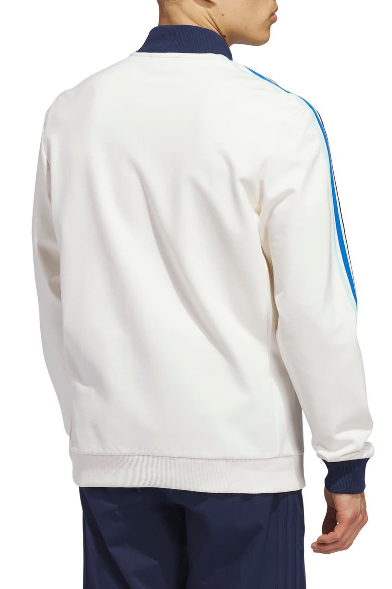 Quarter Zip Golf Sweatshirt, Alternate, color, CHALK WHITE/ NIGHT INDIGO