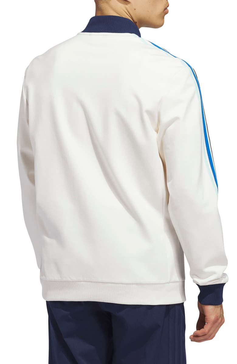 adidas Quarter Zip Golf Sweatshirt, Alternate, color, Chalk White/ Night Indigo