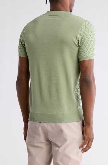 Short Sleeve Slim Fit Polo Sweater