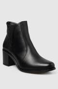 Manela Arley Block Heel Side Up Bootie