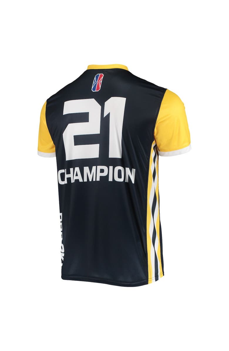 Champion Men's Champion Navy/Gold Pacers Gaming Authentic Jersey V-Neck T-Shirt, Alternate, color, 