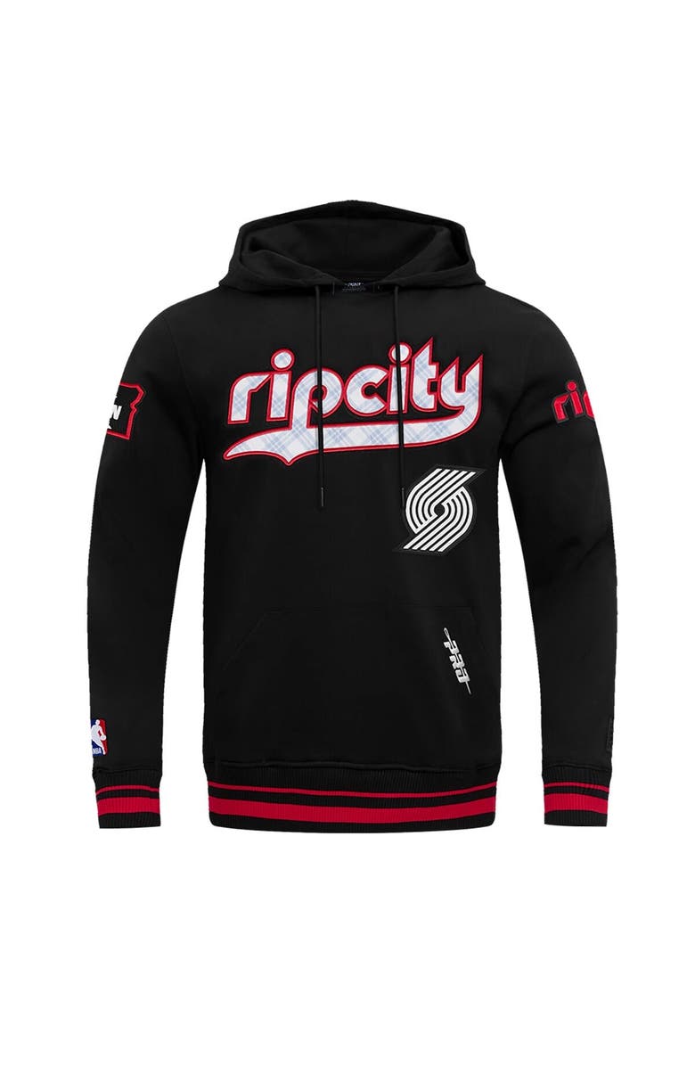 PRO STANDARD Men's Pro Standard Black Portland Trail Blazers 2024/25 City Edition Pullover Hoodie, Alternate, color, 