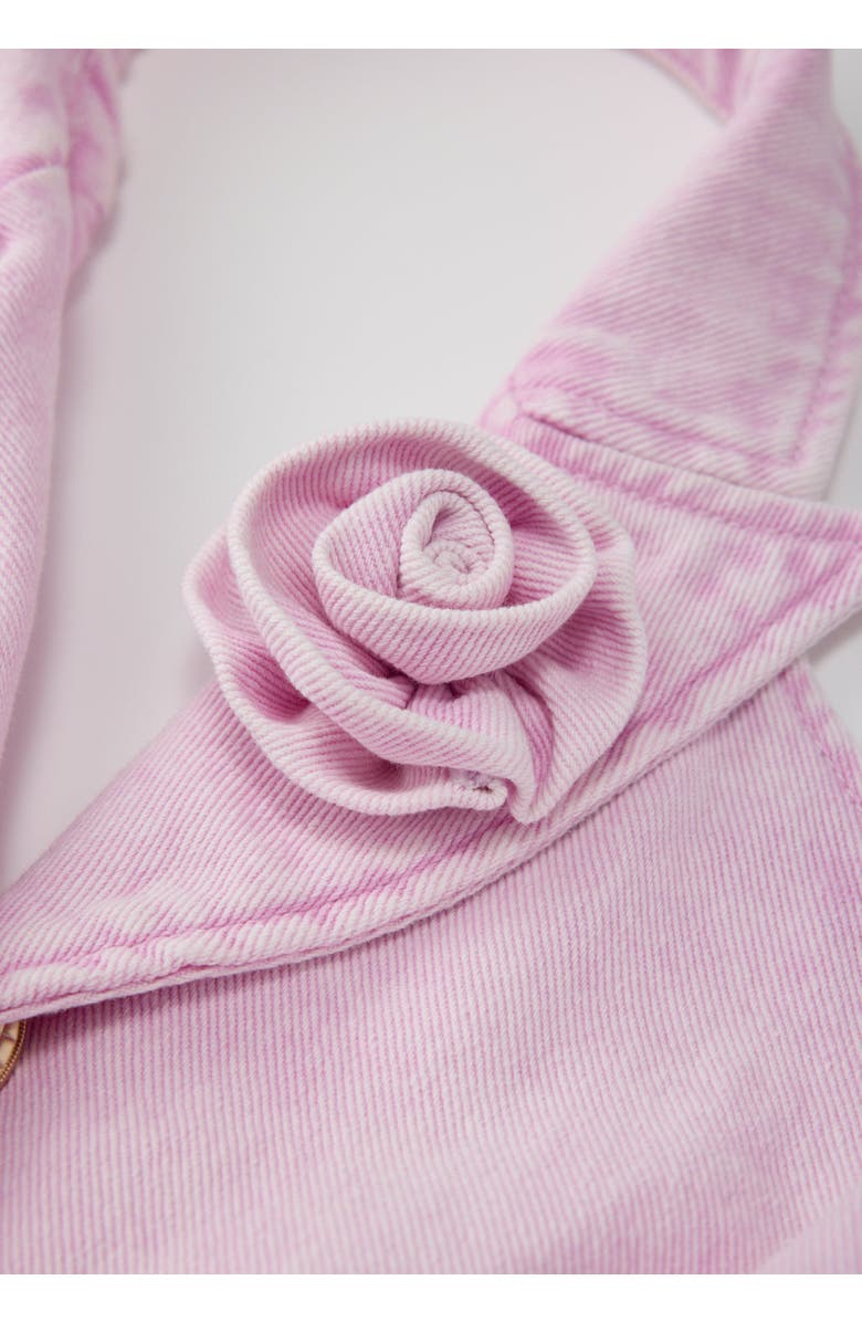 Marlo Kids Catalina Denim Mini Dress, Alternate, color, Pink