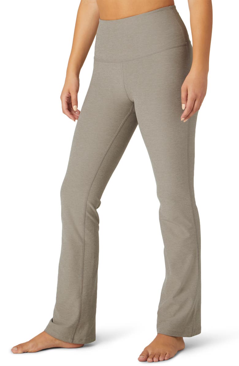 Beyond Yoga Practice Space Dye High Waist Pants, Alternate, color, Birch Heather