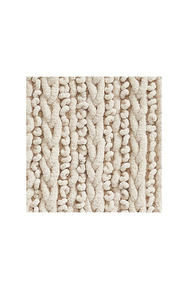 mDesign Bathroom 3 Piece Rug Set, Cotton, Water Absorbent Bath Mats, Natural/Tan, Alternate, color, Natural