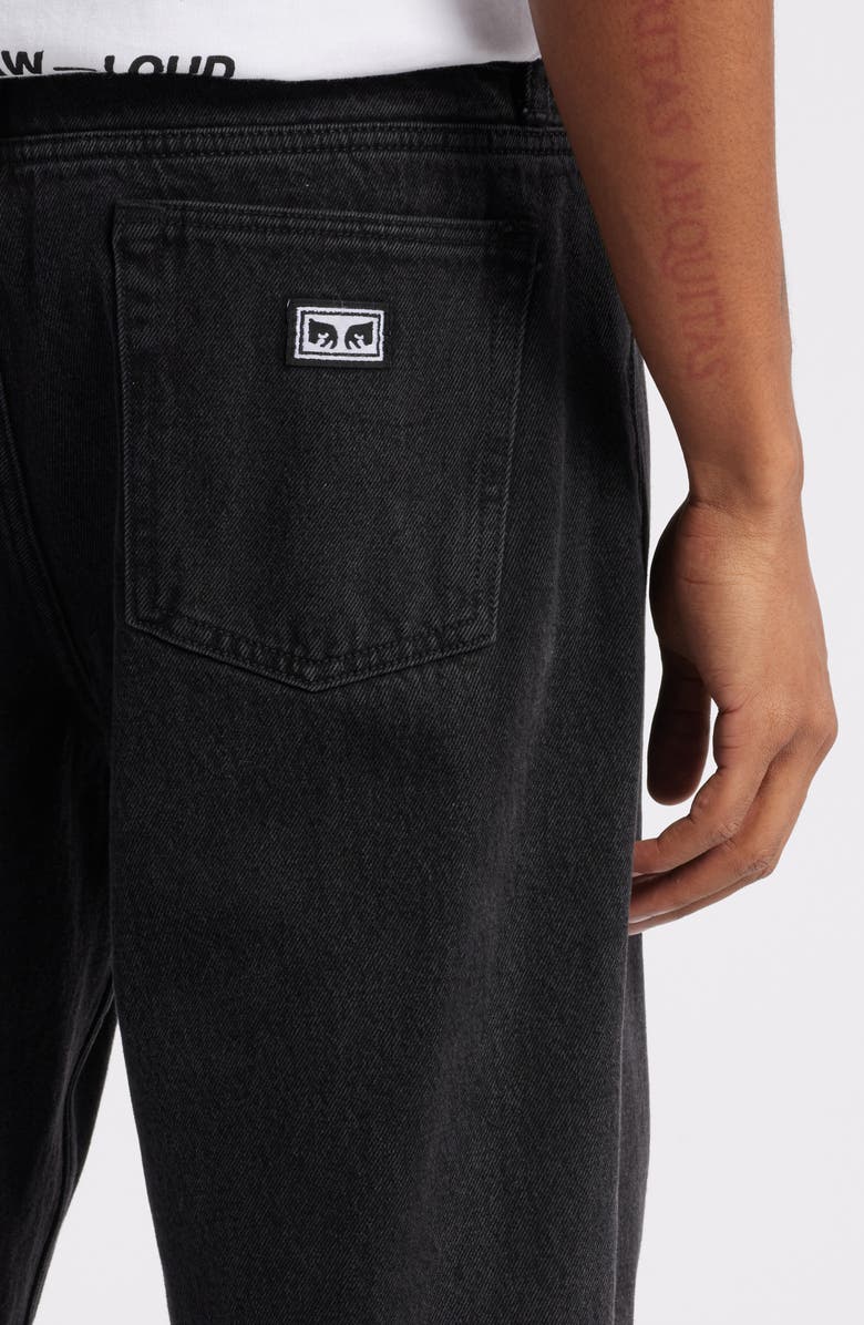 Obey Hardwork Jeans, Alternate, color, Faded Black