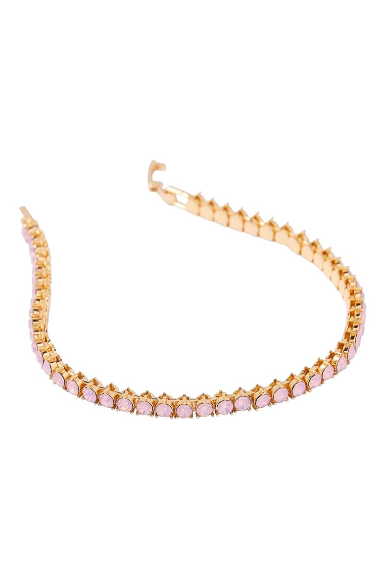 Isabella Blush Tennis Bracelet, Alternate, color, GOLD/ PINK