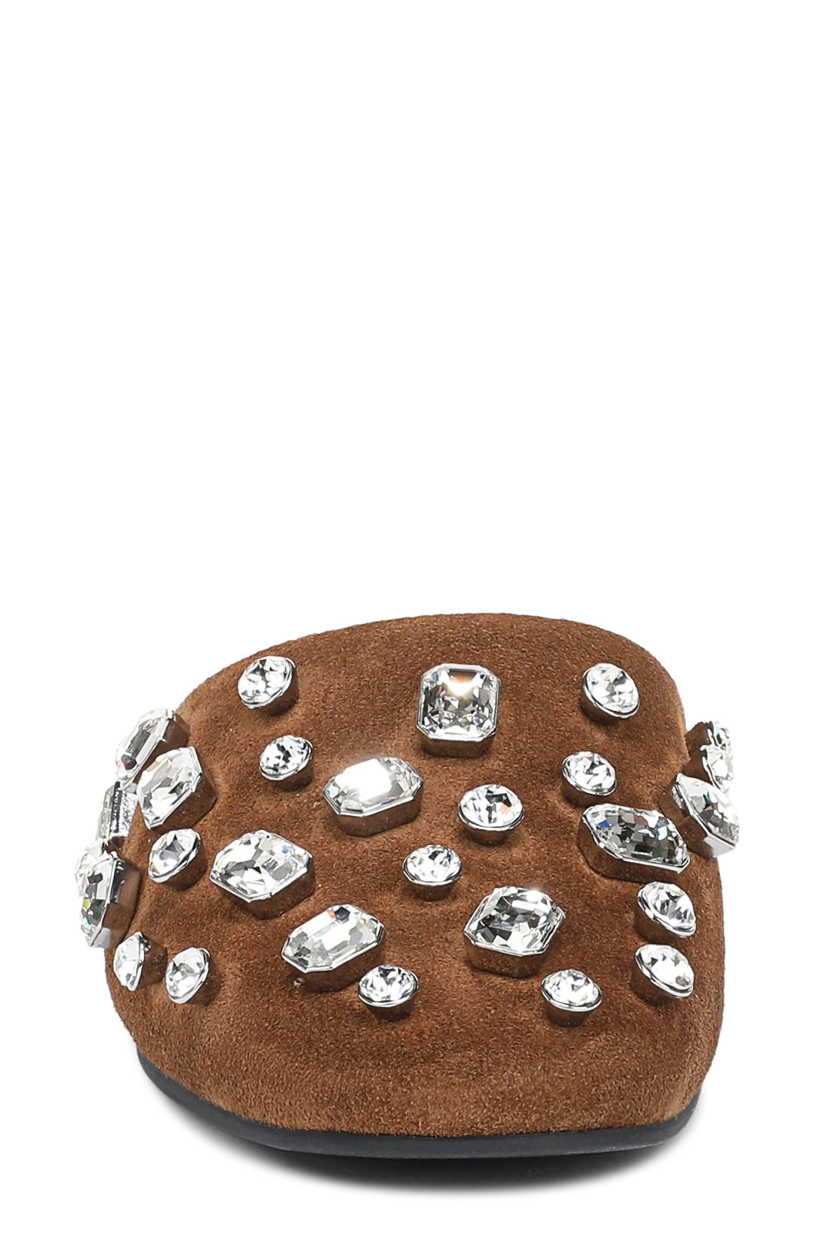 Narcisa Crystal Embellished Mule, Alternate, color, SAND