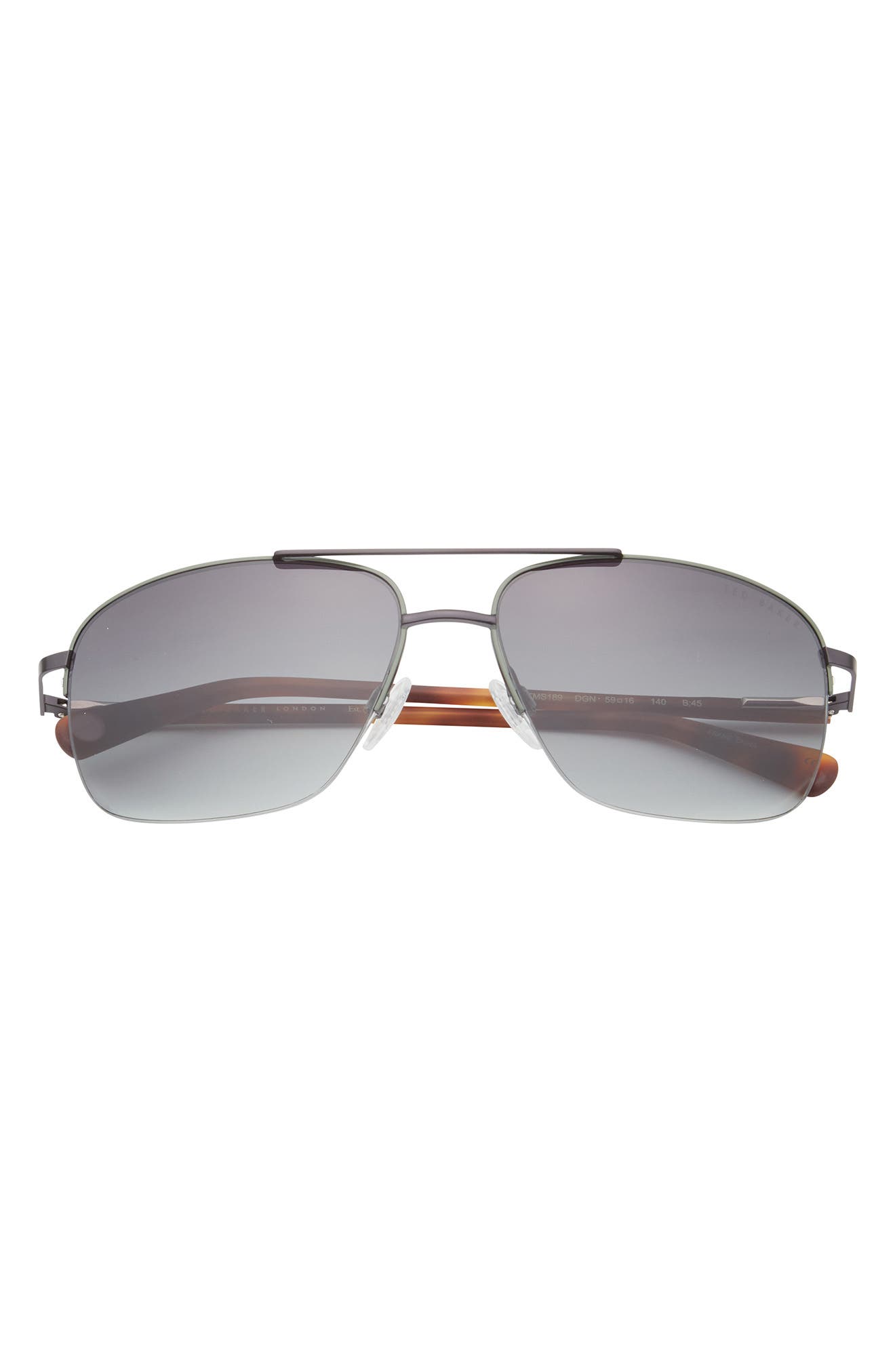 Ted Baker London 59mm Rimless Navigator Sunglasses