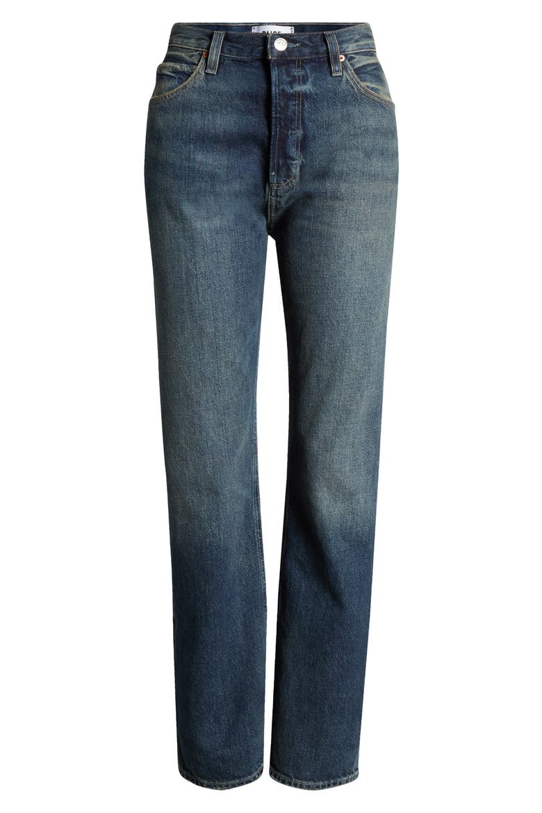 Sawyer High Waist Straight Leg Jeans, Alternate, color, MATCHSTICK