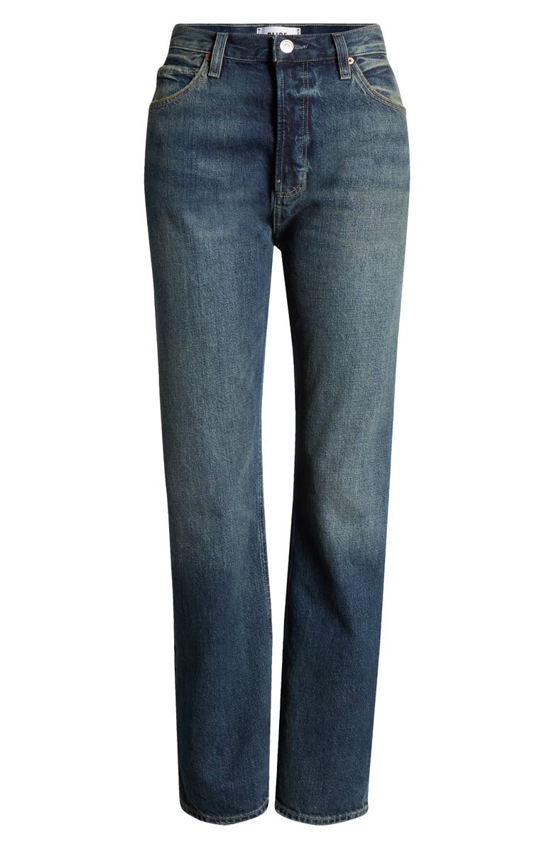 PAIGE Sawyer High Waist Straight Leg Jeans, Alternate, color, Matchstick