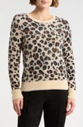 T Tahari Bateau Neck Jacquard Sweater