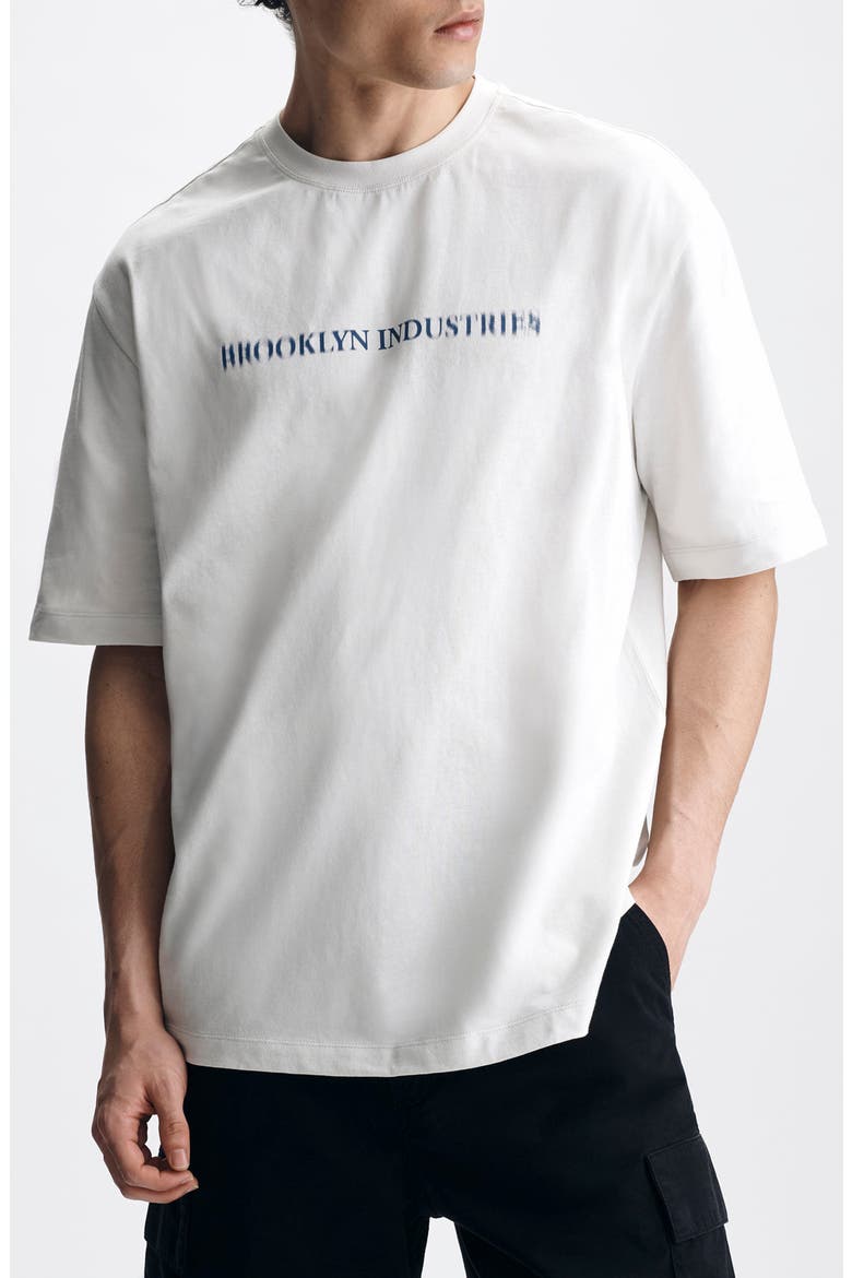 Loose Fit Logo Graphic T-Shirt, Main, color, WHITE ONYX