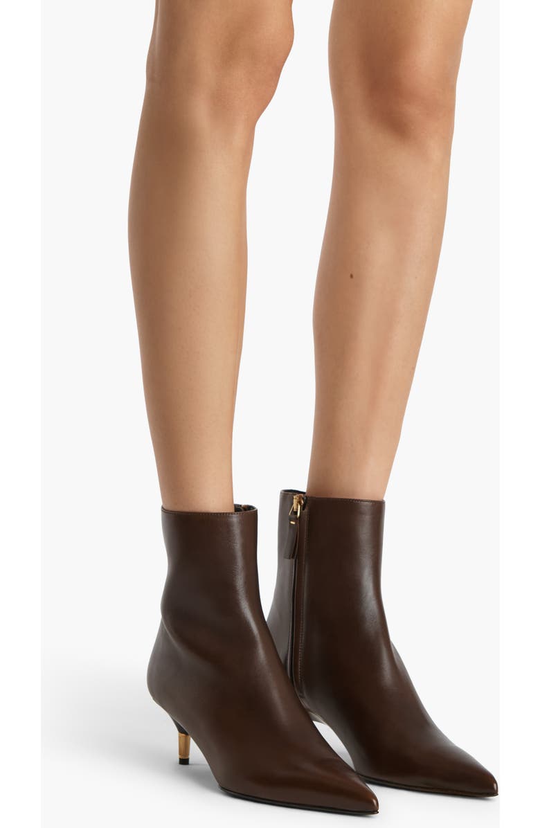 Khaite Bella Kitten Heel Ankle Boot, Alternate, color, 646 Vintage Brown