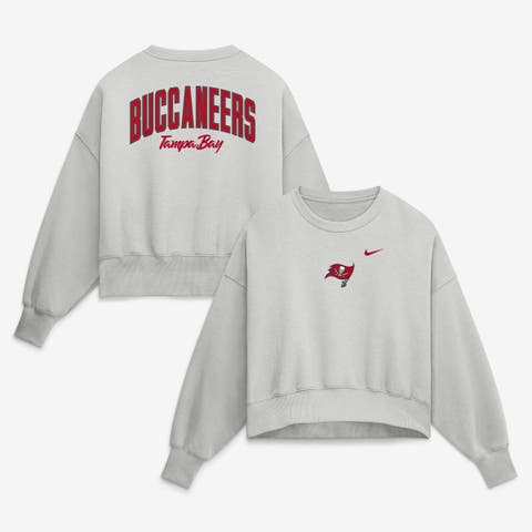 Women's Nike  Gray Tampa Bay Buccaneers Oversized Primetime Phoenix Fleece Sweatshirt